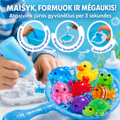 Magiški vandens gyvūnai – Jūros pasaulis (3+ metų vaikams)