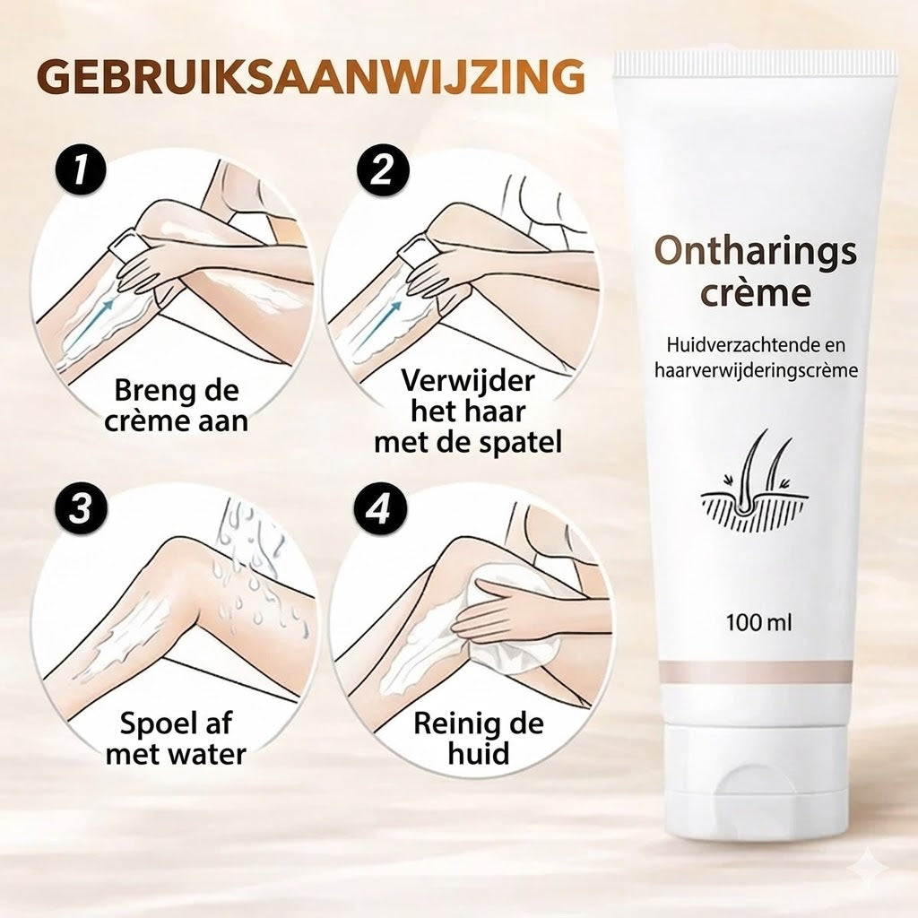 Universele aromatische ontharingscrème met een milde formule.