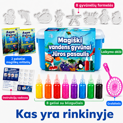 Magiški vandens gyvūnai – Jūros pasaulis (3+ metų vaikams)