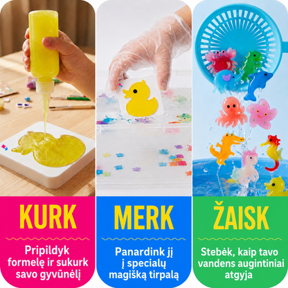 Magiški vandens gyvūnai – Jūros pasaulis (3+ metų vaikams)